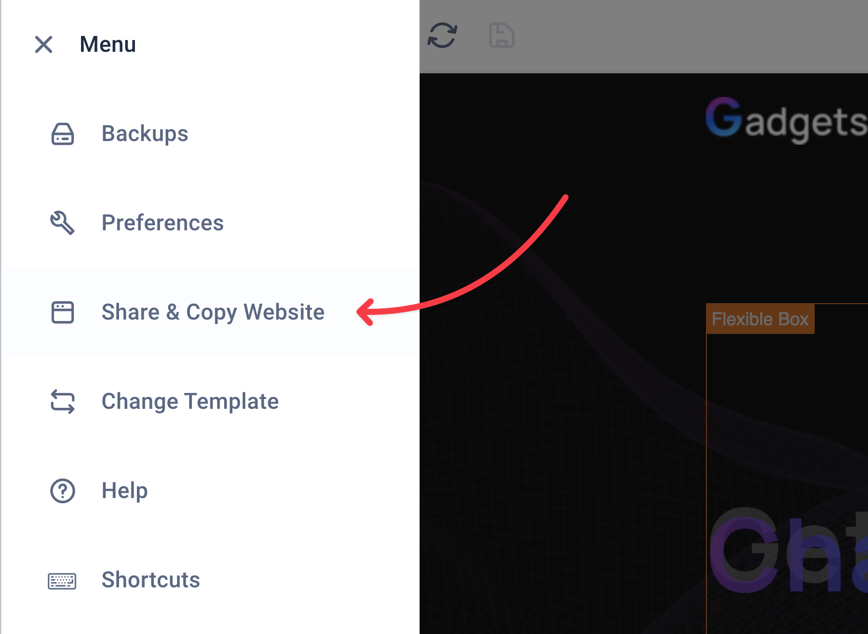 Share &amp; Copy Website-painike
